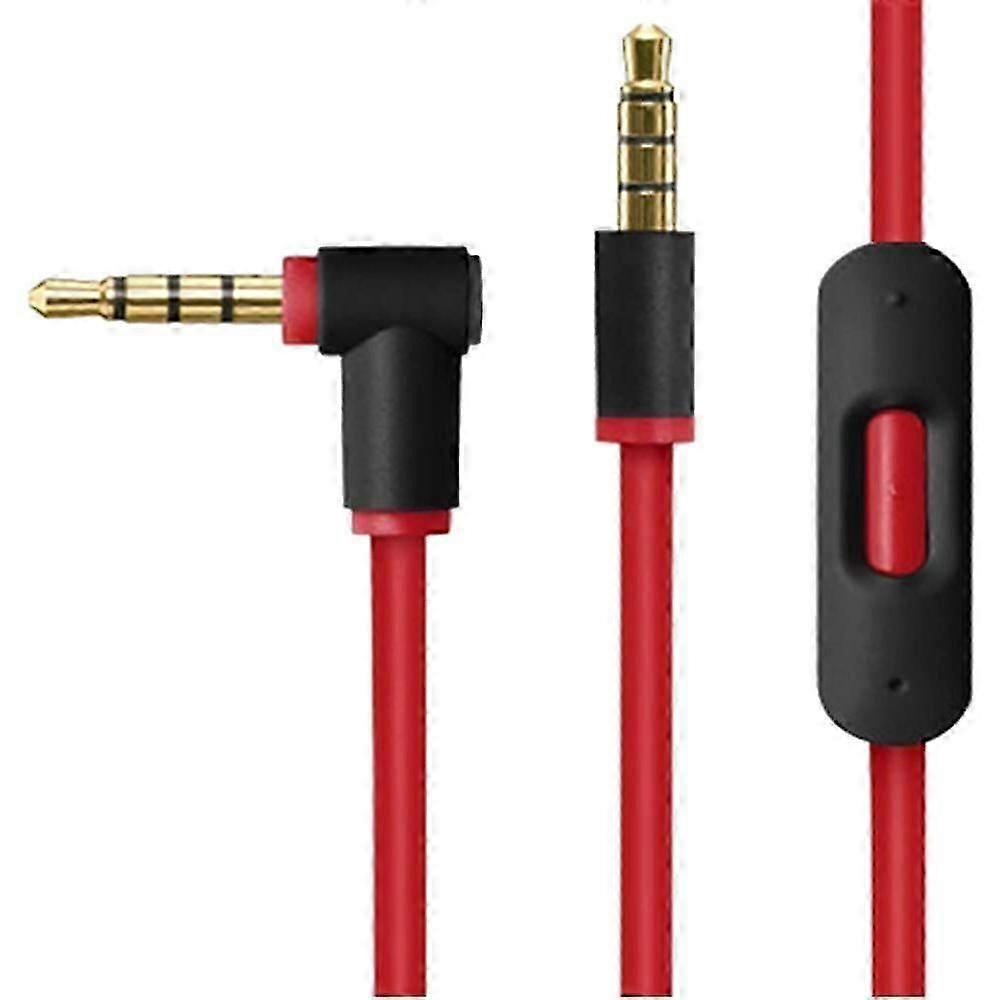 Remote Talk Audio Cable compatible Beats Studio Headphones(Black+Red)