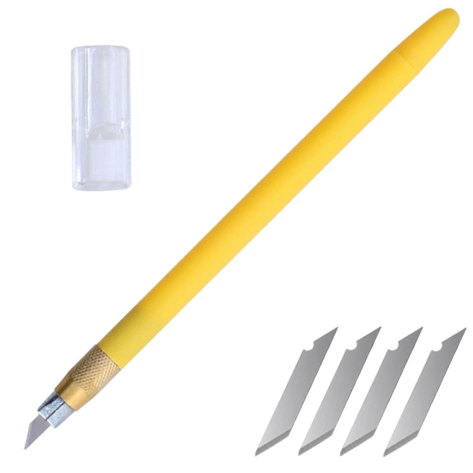 Hobby Knife with 5PCS Cutter for Art Working Scoring Scrapbooking Architecture Model Crafting Metal Carving Knife