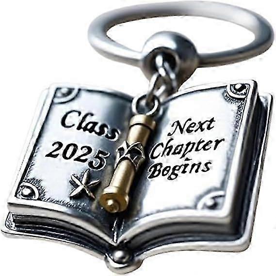 Klasse af 2025 Bogformet graduering nøglering, Charm Vedhæng Eksamensgaver til universitetsstuderende