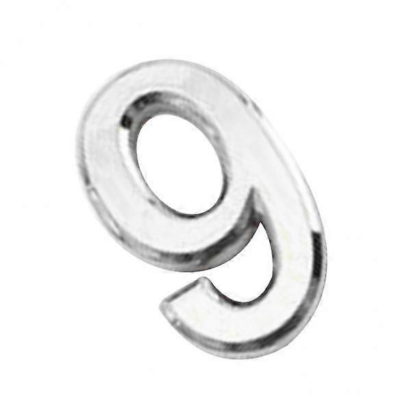 3-7pack Silver Plastic Self-Adhesive House Hotel Door Number Sticky Numeric