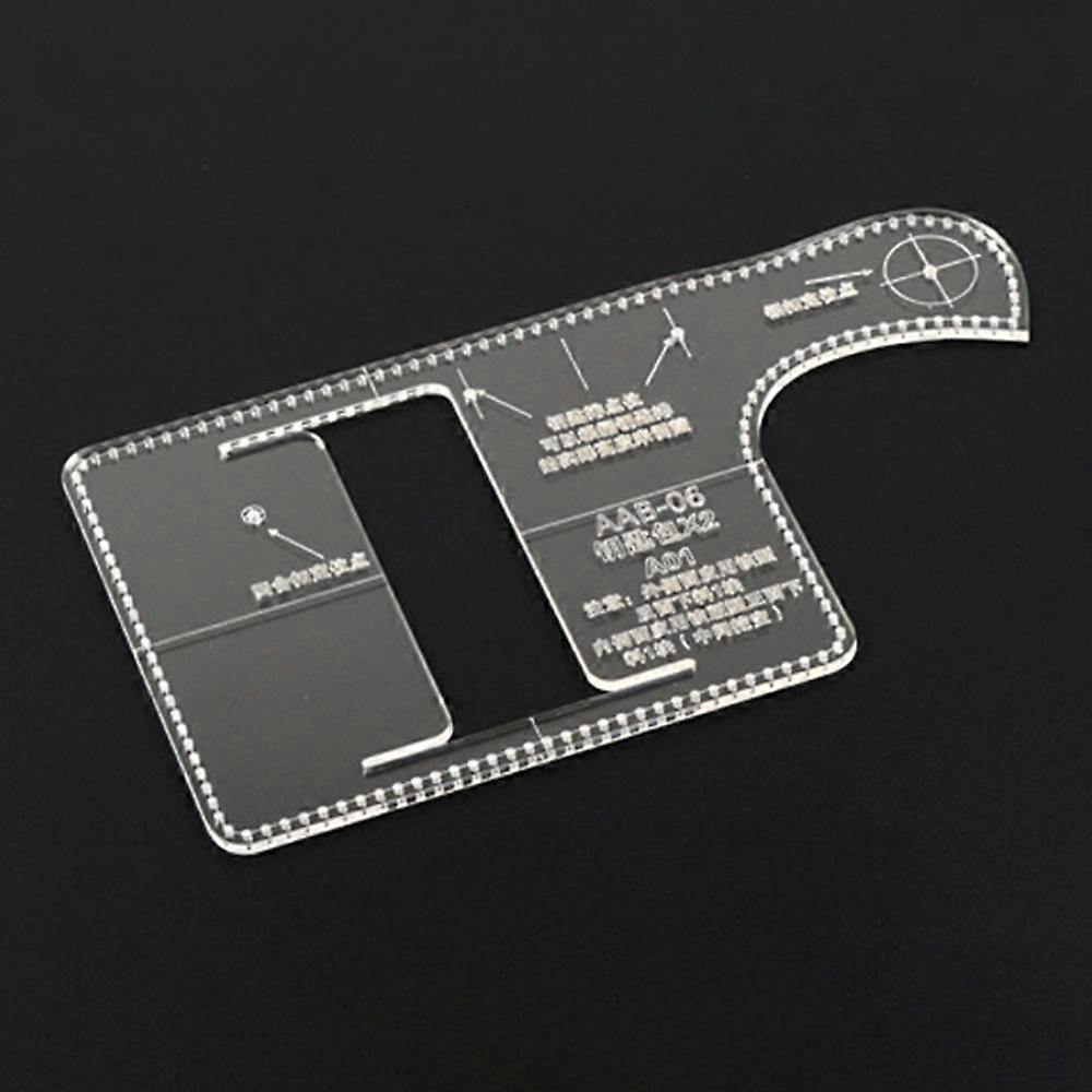Key Holder Leather Bag Wallet Making Acrylic Template Leather Craft DIY Pattern Tool