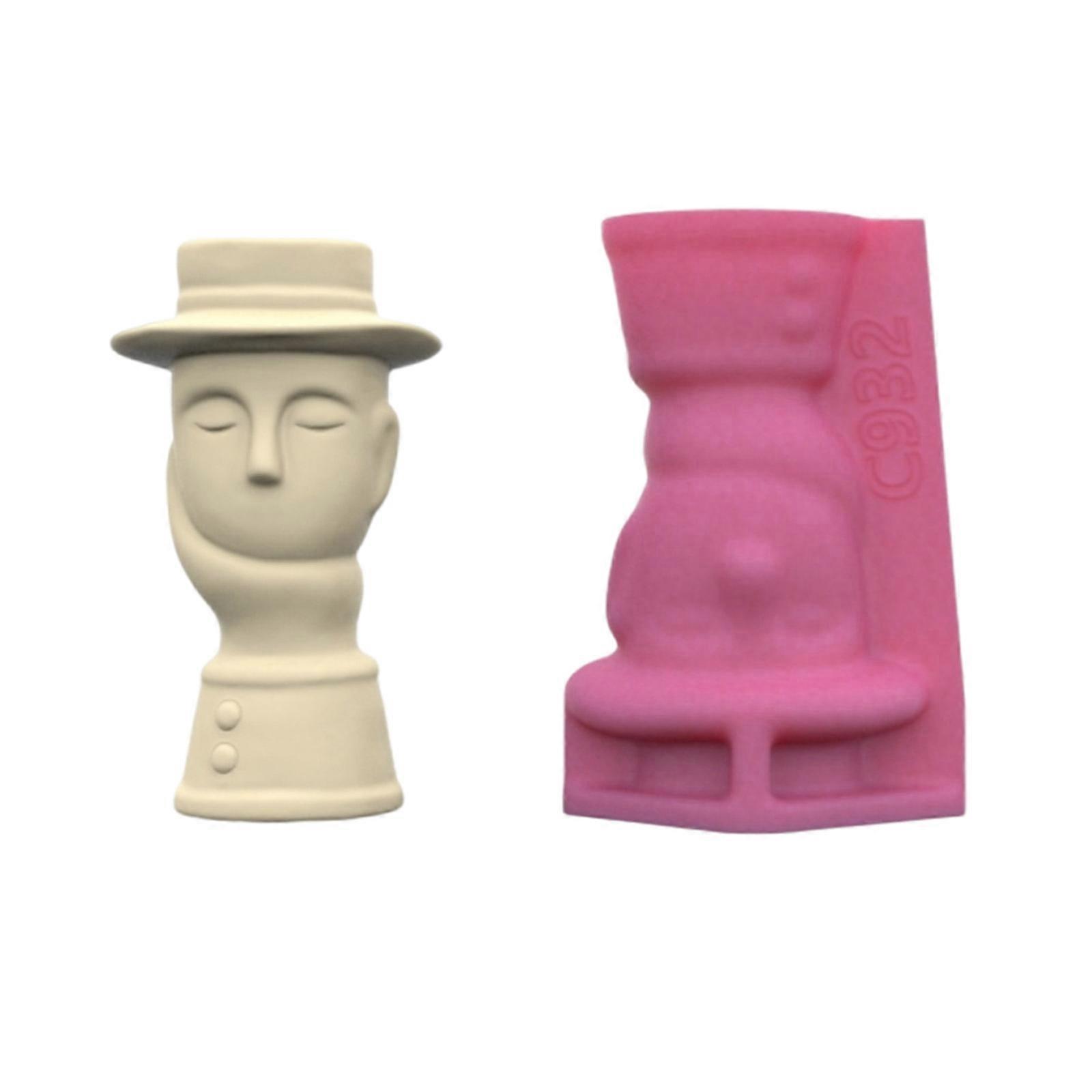 Easy to Use Silicone Mould Abstract Figurative Vases Moulds Crafting Tool Perfect for Home Decoration and Craft Projects Multicolor