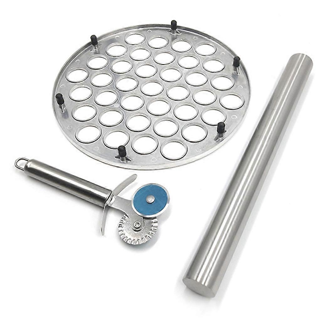 Home Master Chef Pelmeni Maker with Ravioli Cutter Wheel and Rolling Pin Durable Quick and Easy to Use Cleaning Cooking