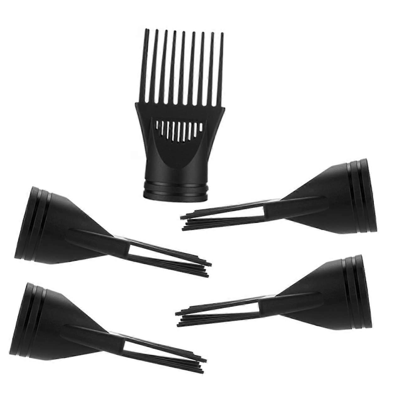 Hair Dryer Nozzle Set 5pcs for Blow Dryer, Includes Styling Comb Nozzle, Compatible with Most Hair Dryers, Lightweight Design