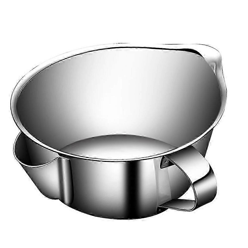 Grease Filter Soup Fat Separator Gravy Skimmer Oil Strainer Bowl 13x10x5.8cm