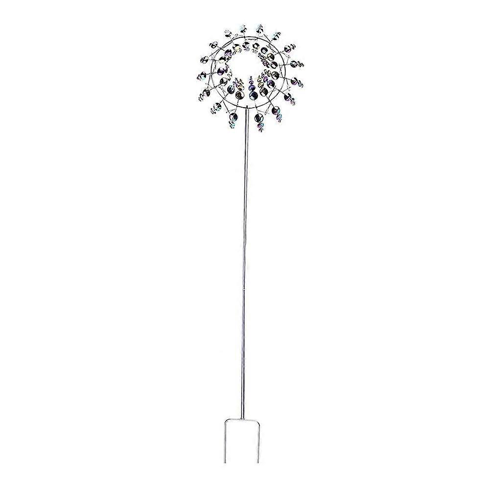 The metal windmill is suitable for the courtyard, suitable as decoration for the courtyard in the house garden, multicolored.