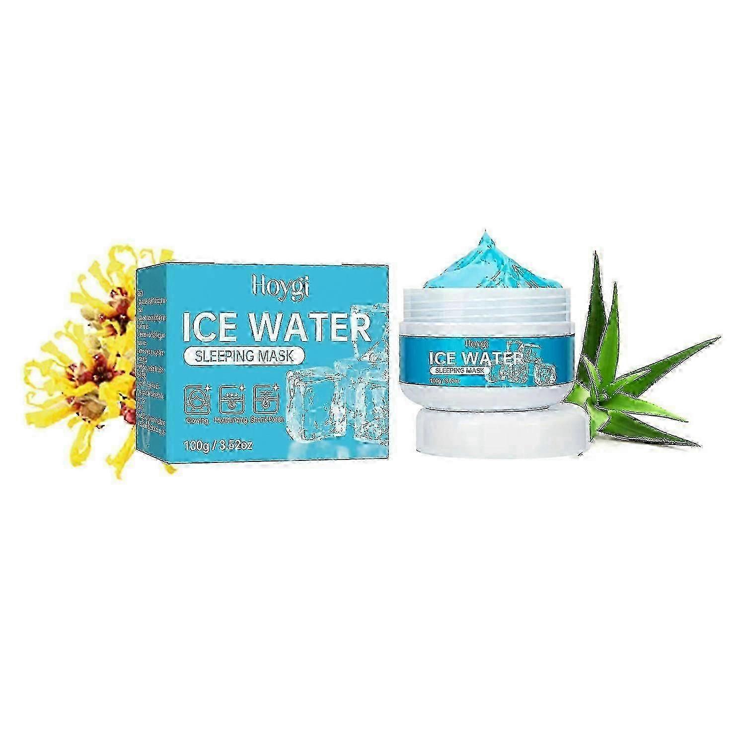 Hoygi Ice Water Sleeping Mask, Deep Facial Hydrating And Moisturizing Delicate Skin Firming Anti-Wri