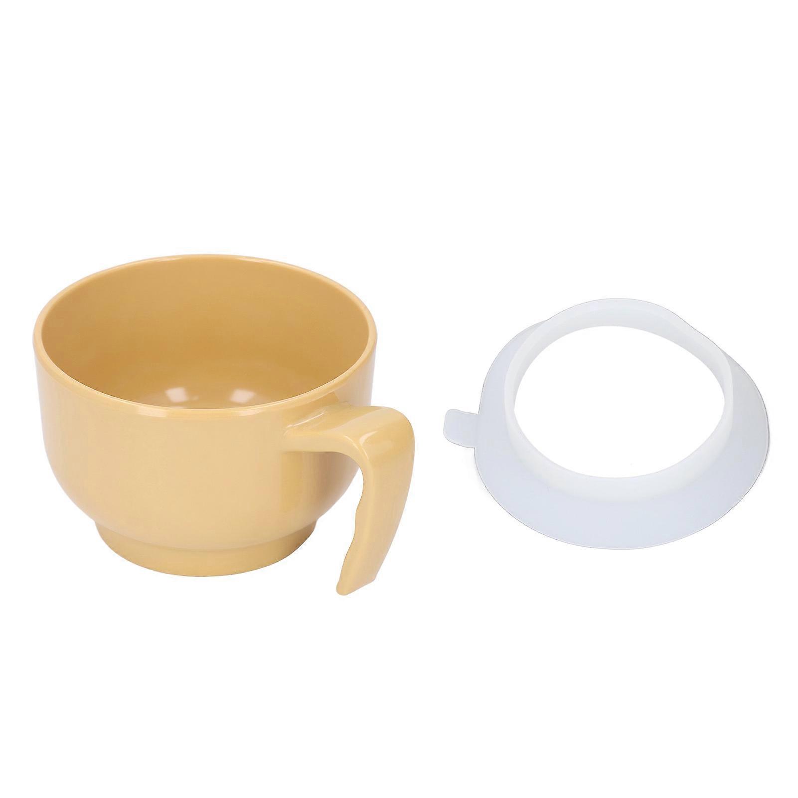 Anti-spill suction bowl with handle to prevent burns, non-slip, easy feeding for the elderly