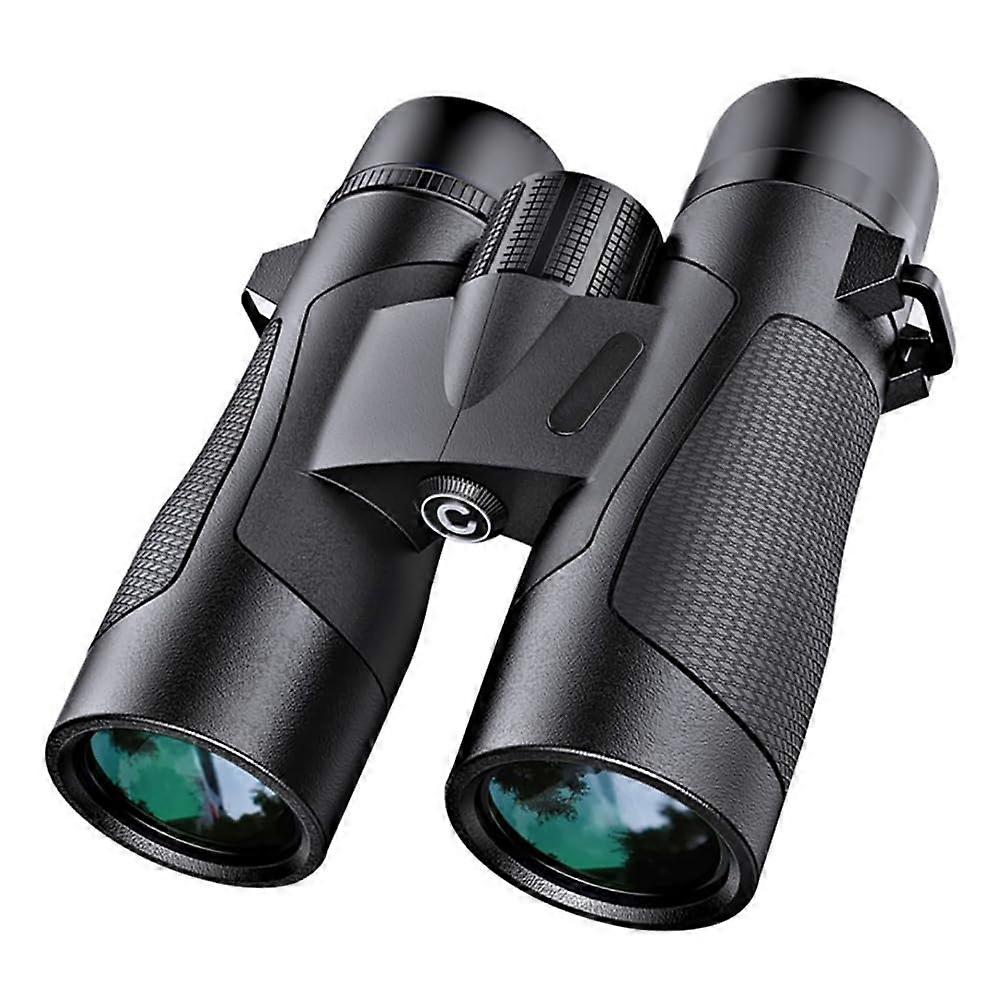 10 x 42 Binoculars, Bak4 Prism and FMC Lens, Zoom Binoculars (102 m Large Field of View), Black, NonSlip Binoculars