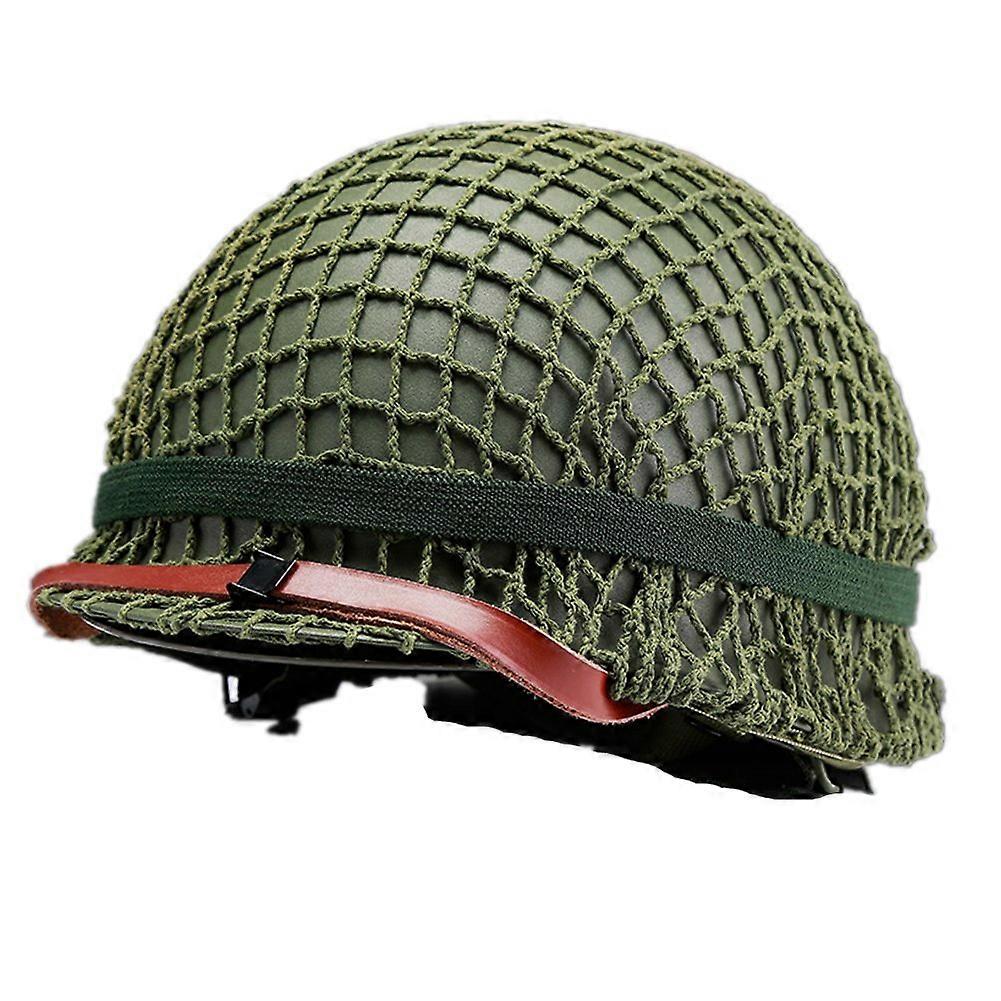 M1 Steel Helmet - WWII US Protective Helmet For Airsoft And CS Games, One Size Fits Most, Olive Drab