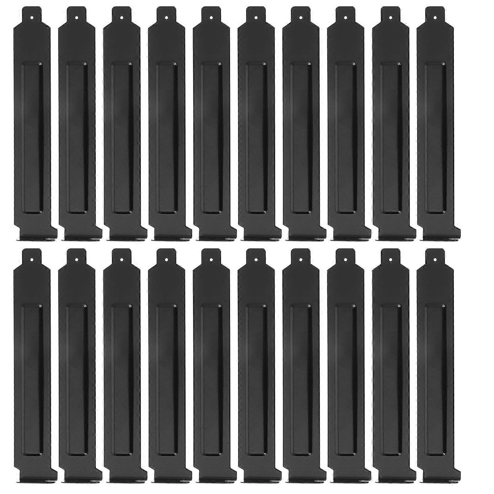 20pcs Black Pci Slot Cover,Pc Case Blanking Plate,Filter Blanking Plate,Replacement Computer Accessory