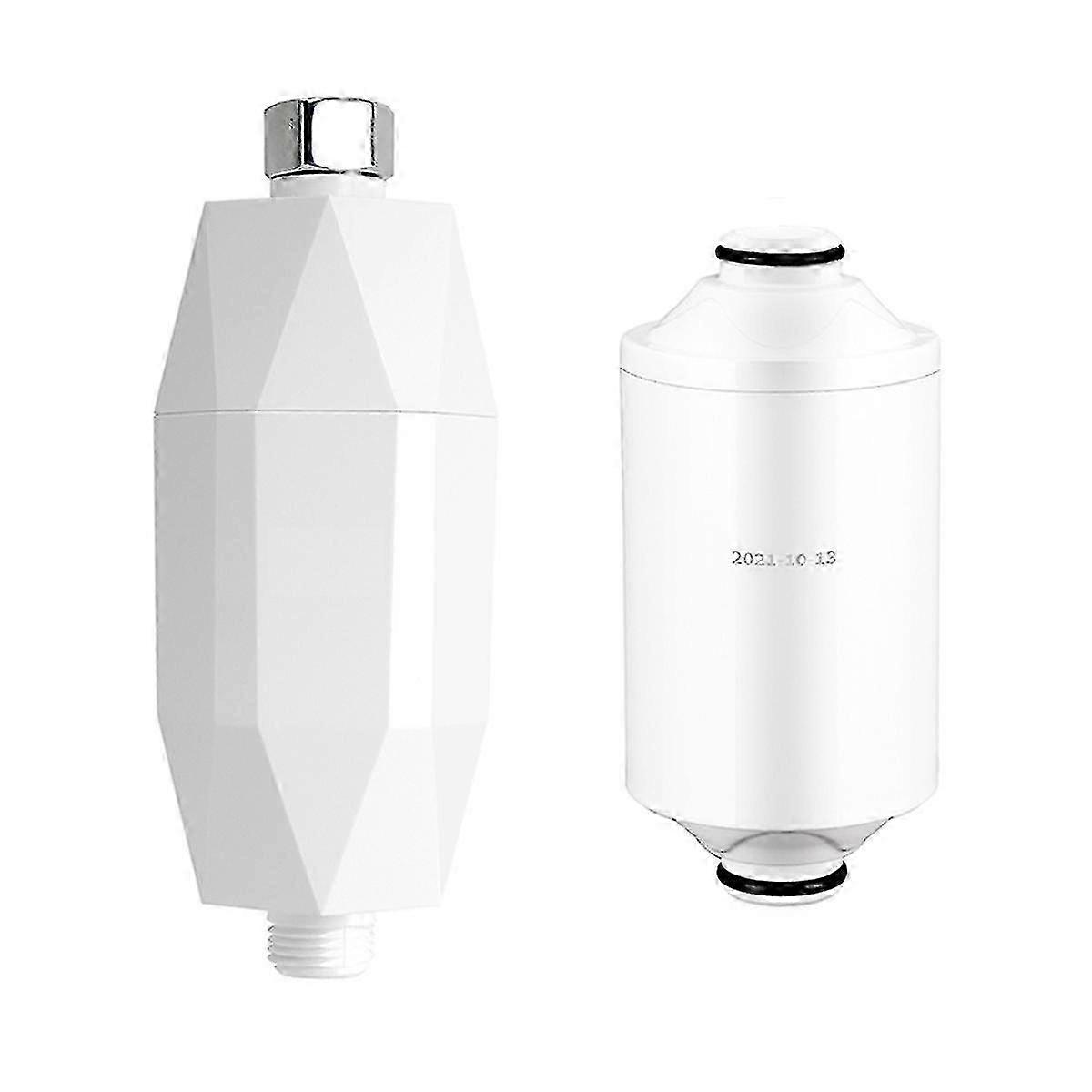 Prefiltro per soffione a pioggia per l'eliminazione del cloro e l'addolcimento dell'acqua, set di accessori per il bagno per l'ammorbidimento dei capelli