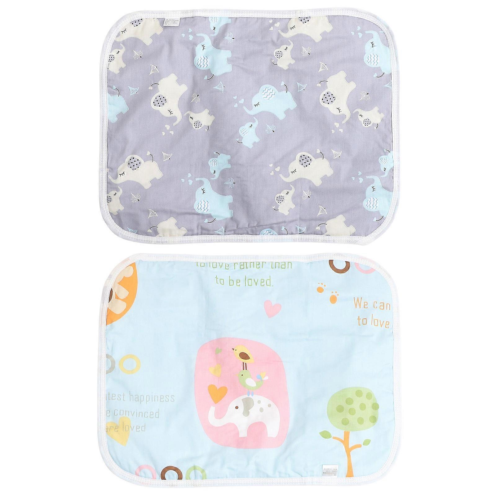 2Pcs Guinea Pig Cage Liner Reusable Pet Training Mat Washable Small Pet Pee Pad (Random Style)