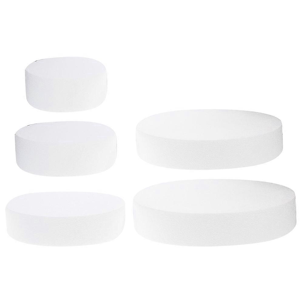 5pcs Lightweight Foam Cake Dummies for Decorating, Reusable Training Models for Crafts and Special Occasions