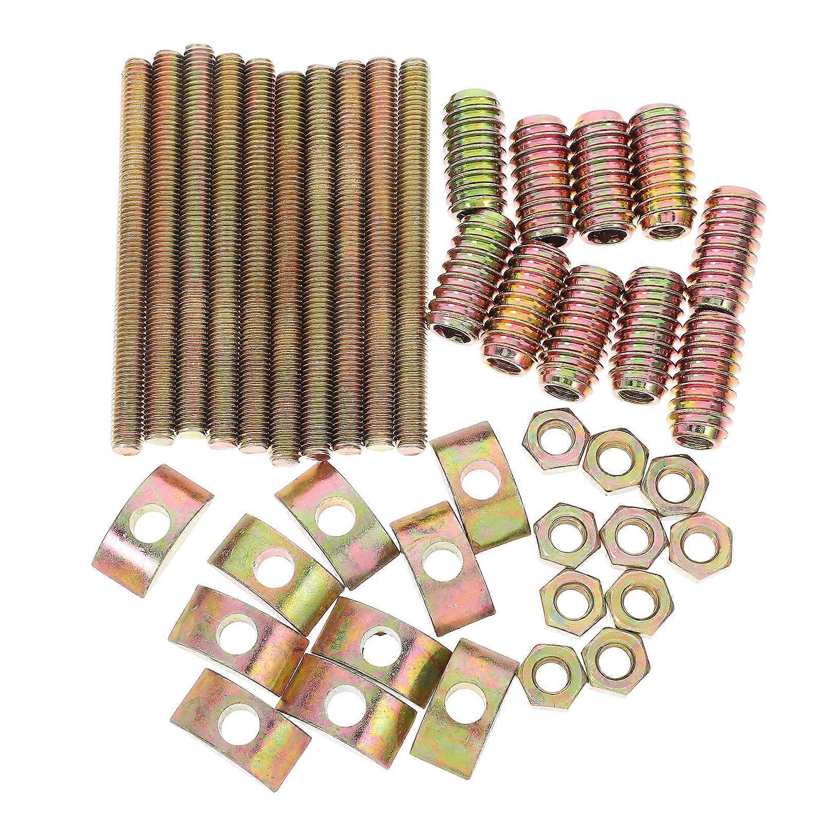 10 Sets Four in One Connectors for Panel Furniture Table and Bed Assembly Fasteners
