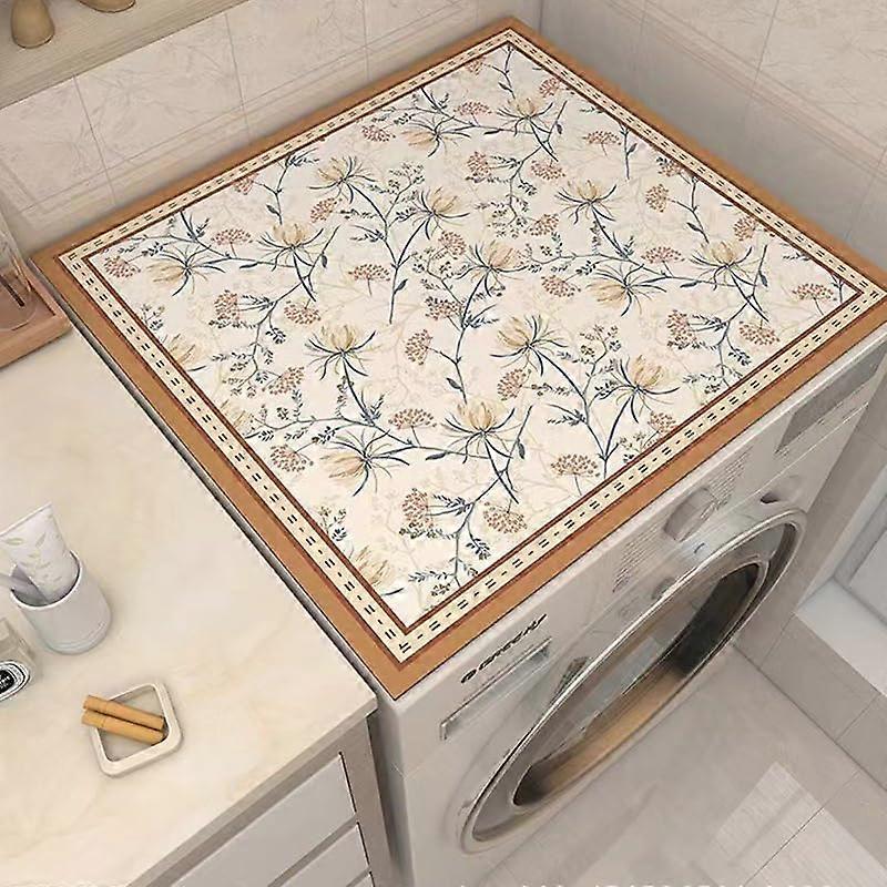 Universal quickdrying washing machine mat (Flower 6,6060cm)