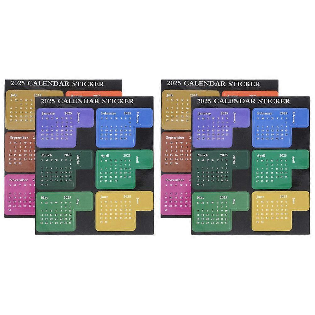 Monthly Planner Stickers Set Colorful DIY Calendar Stickers for Notebooks and Office Planners Easy Apply & Repositionable Tabs for Better