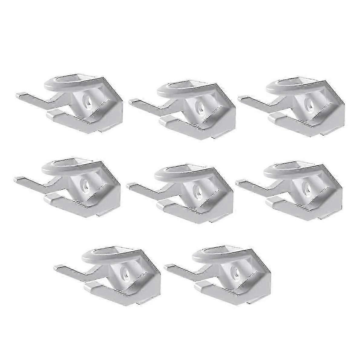 8pcs Hat Hooks For Wall Hat Rack For Baseball Cap Hat Display Hat Hangers For Wall White