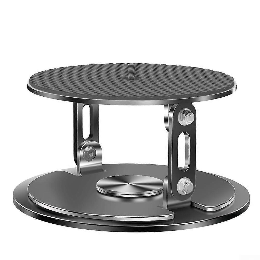 Stable projector stand made of steel with adjustable tilt for home and office, perfect for presentations and movie nights (black).