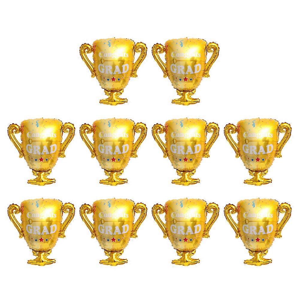 Balloons For Graduation Trophy Shape Party Background Wall Layout 10Pack