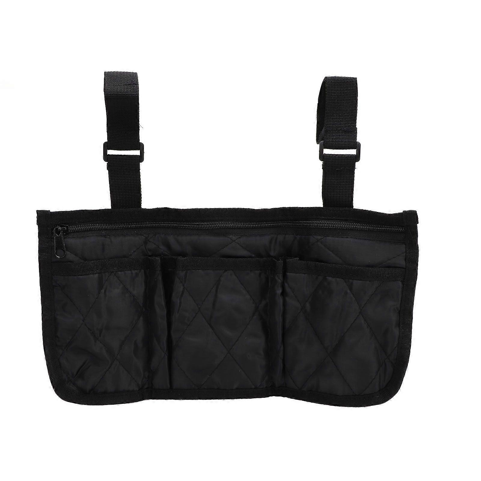 2025 Latest Model Wheelchair Side Bag Armrest Pouch Waterproof Polyester Stora...