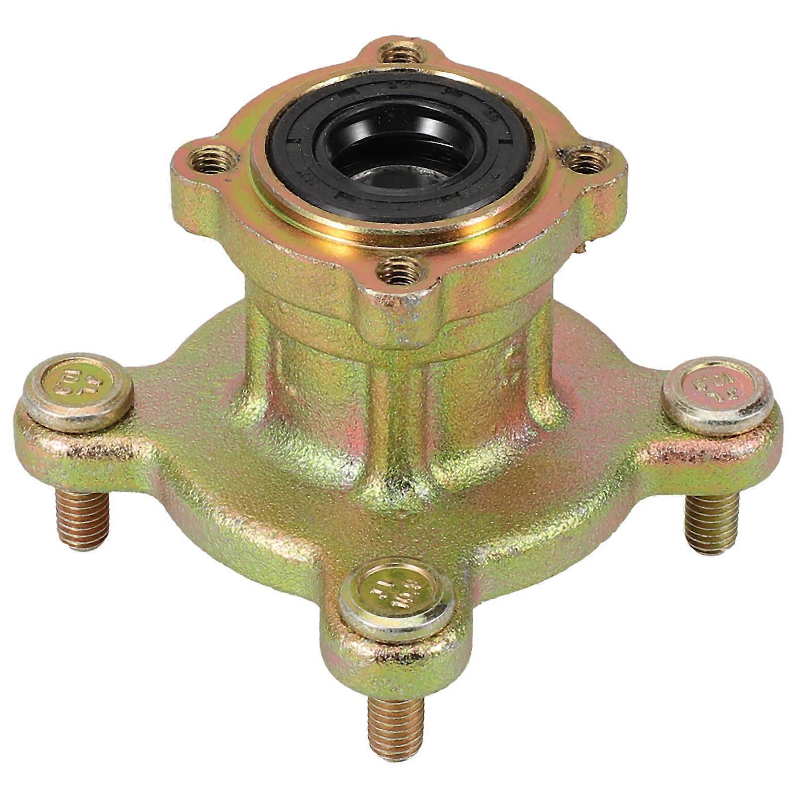 Front Wheel Hubs Assembly Versatile Usage Iron Material Round Shape 1Pack