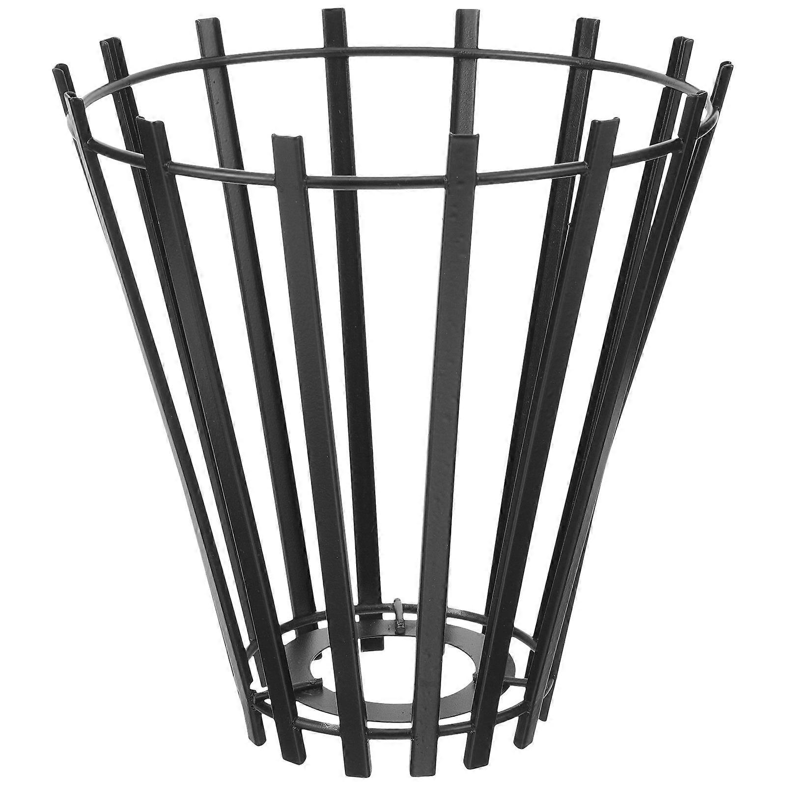 Hollow Out Geometric Iron Pendant Light Shade Ceiling Lamp Cover for Hanging Lamps – Soft Warm Light Emission – Easy Install – Black Finish