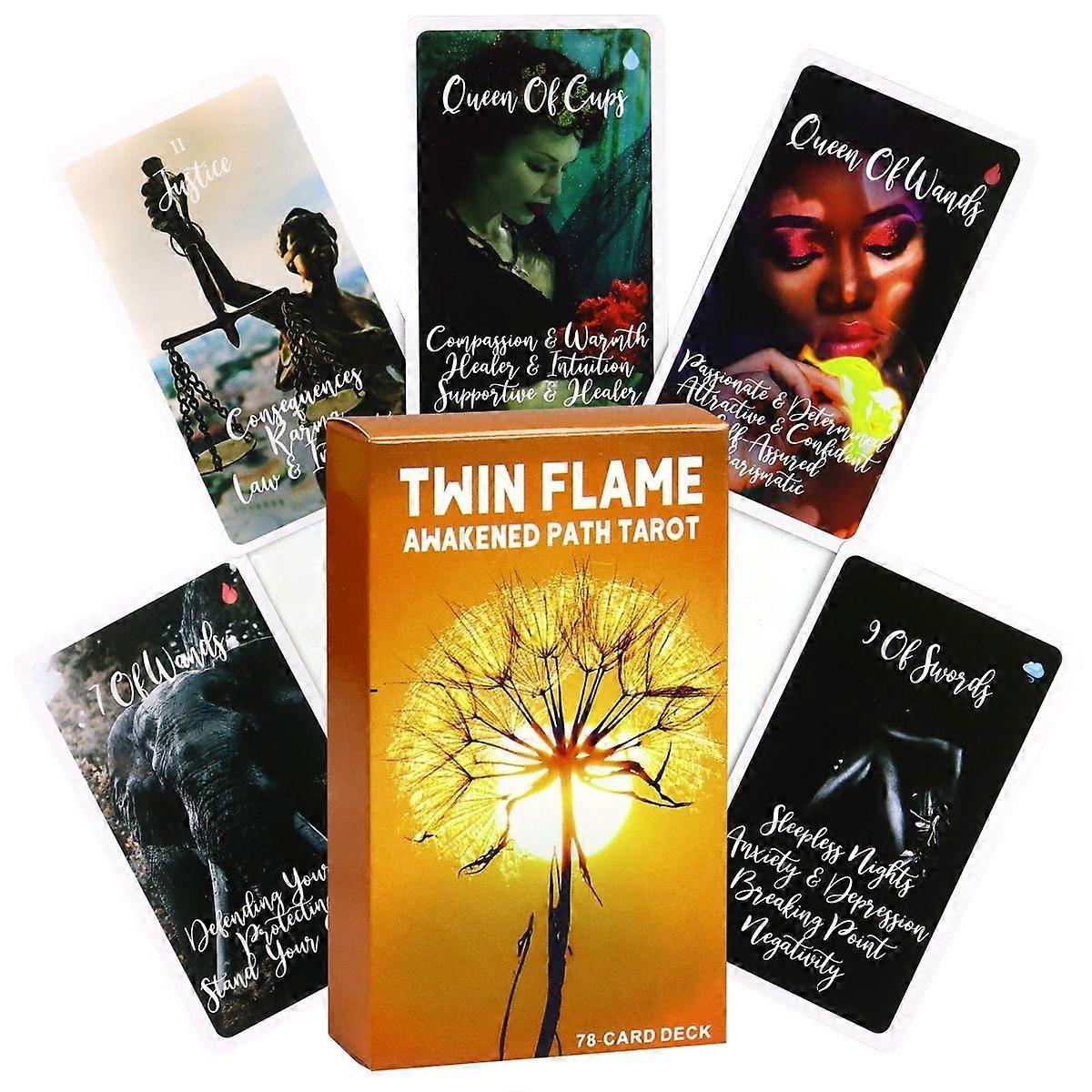 Twin Flame Tarot Cards Deck: Spiritual Guidance & Readings