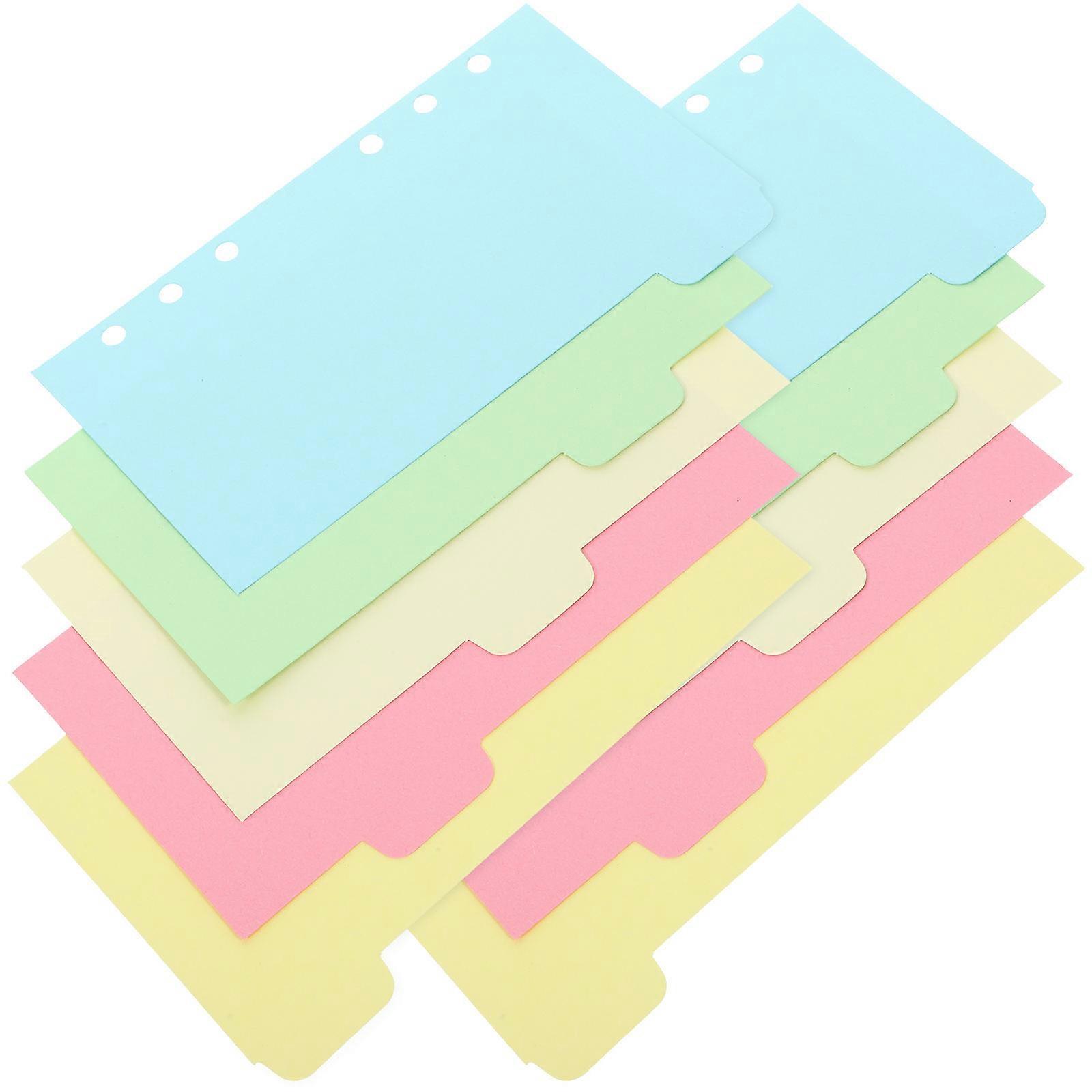 Binder Dividers A6 Office Binder Book Detachable Tabs Sky-Blue Indexing 10Pcs