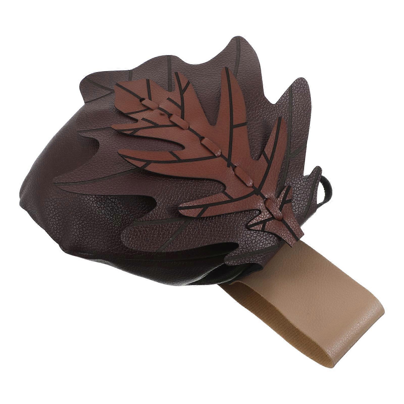 It sounds like you're describing a **vintage style brown faux belt bag** with a **nature pattern**, designed for women and suitable for festivals,