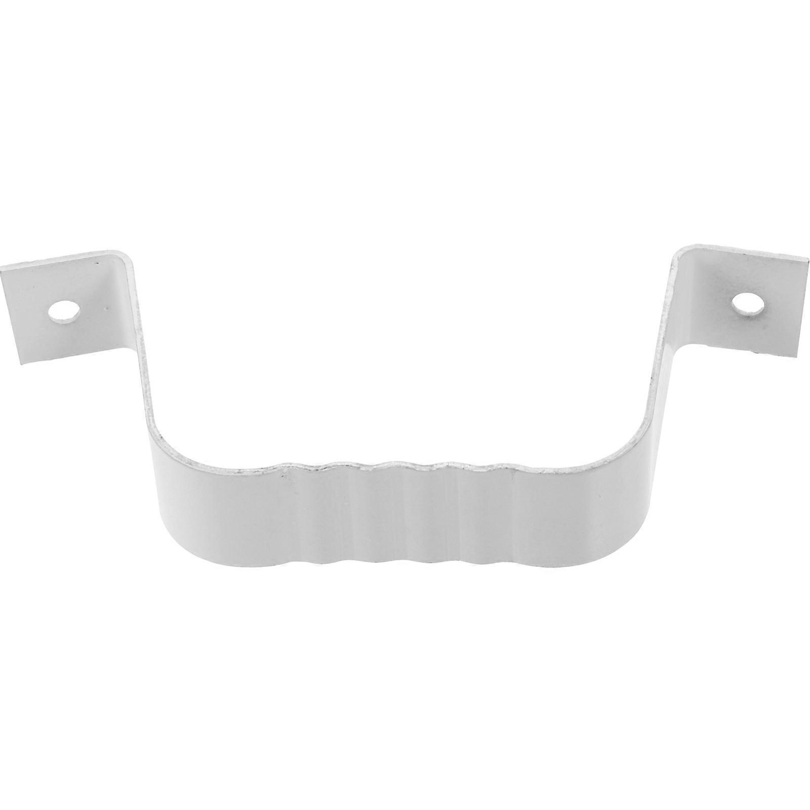 Rain Gutter Parts Ladder Gutter Clamp Pipe Fastening Building Structures White 1Pack