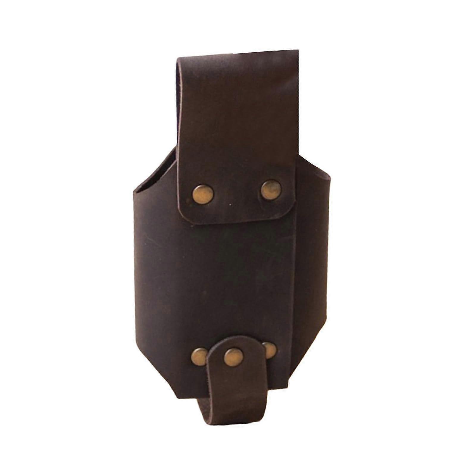 Flaschenhalter Biergürtelhalter PU Leder Getränk Hüfttasche für Outdoor, Verstellbare Größe für Bierflaschen und Getränke