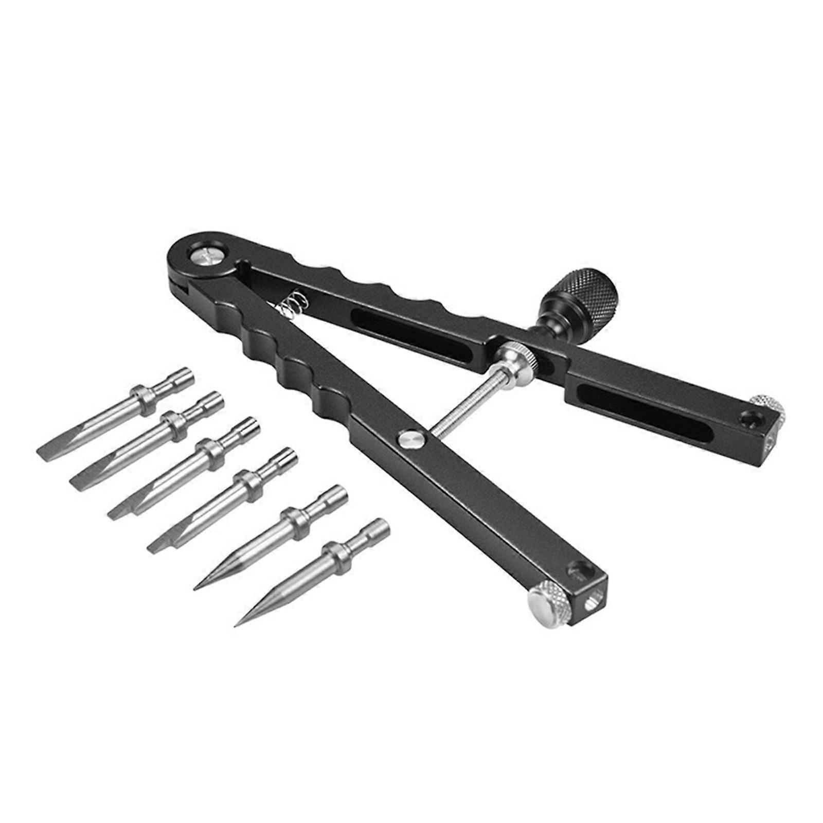 Camera Lens Opener Tool Lens Repair Wrench With 6 Changeable Heads For Precise Component Adjustment Multiple Purpose