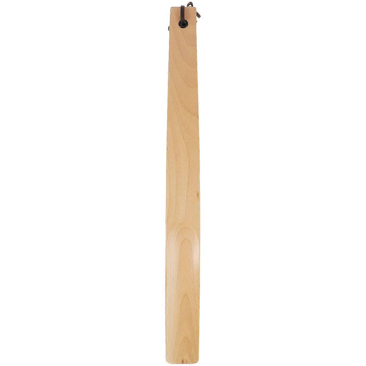 Solid Wood Shoehorn Durable Wooden Shoe Horns Practical For Home Use 1Pcs