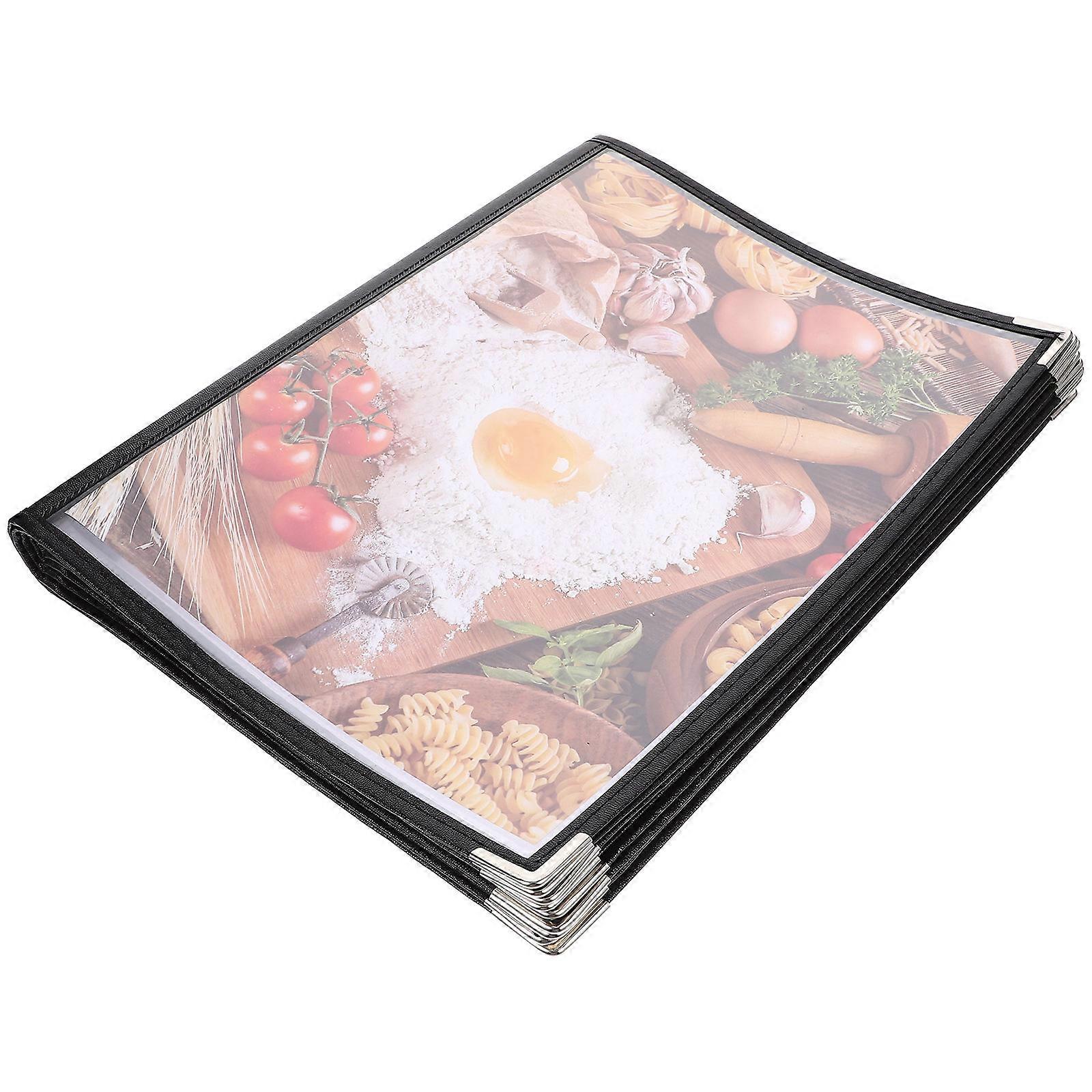 Elegant PVC Menu Book for Restaurants, Cafes & Home – Lightweight, Compact, Easy to Clean with Professional Sides