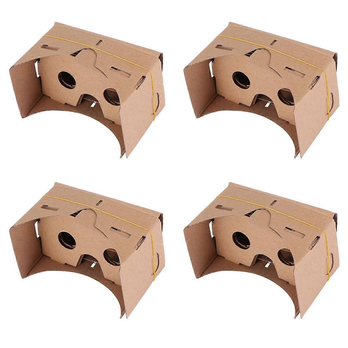 6 inch DIY 3D VR Virtual Reality Glasses Hardboard For