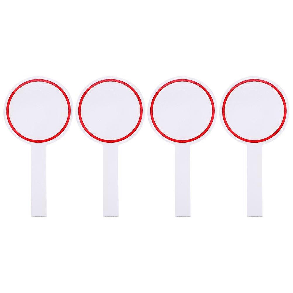 Effaçable à sec Paddles Set Tableau blanc portable pour une utilisation au bureau Rouge 4Set