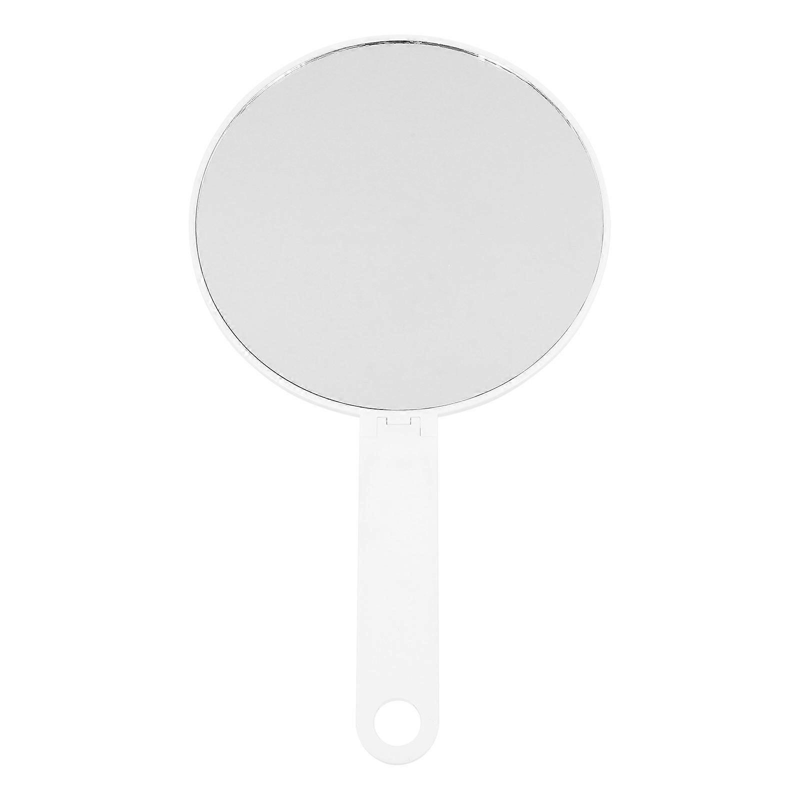 Portable Mirror Handheld Mirror For Home Use Simple Appearance Design 5.5 Inches White 1Pcs