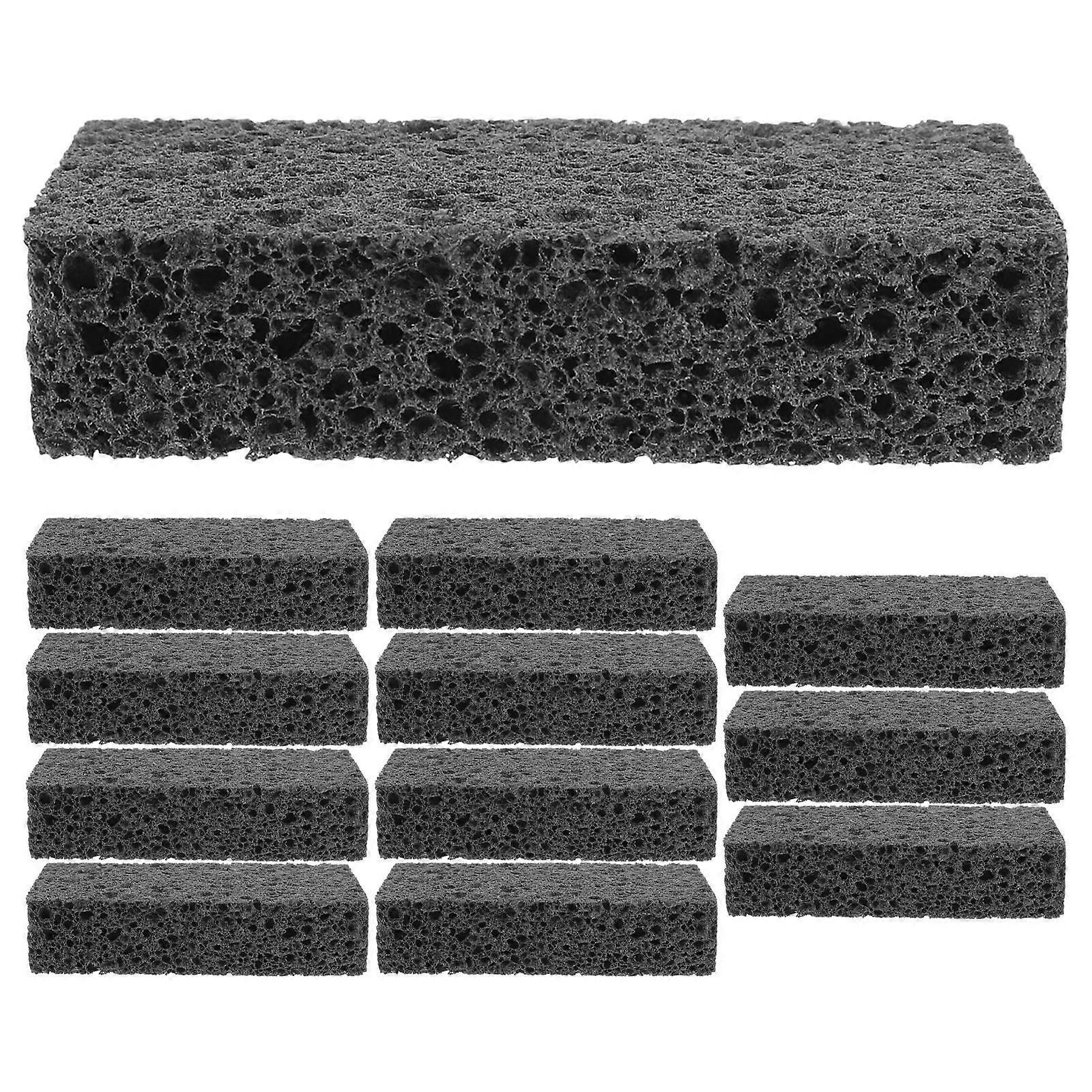 Household Cleaning Sponge Kitchen Use Rectangular Cellulose Sponge For Families 12Pcs