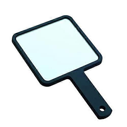 Modern Square Hand Mirror Set of 4, Portable Makeup Vanity Mirror, 9 x 9 cm, Black for Girls and Women