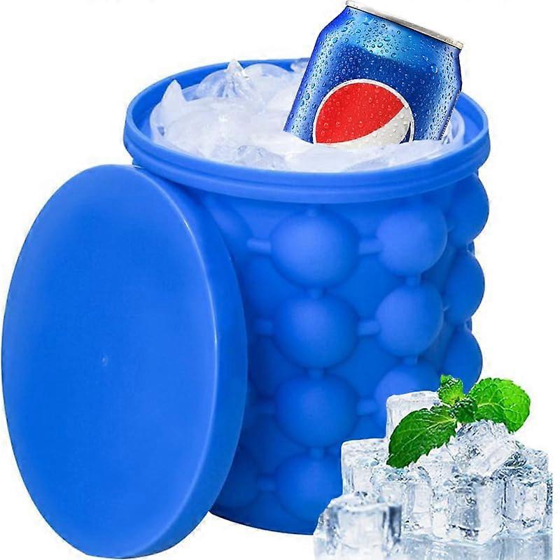 Silicone Ice Cube Tray with Cup Lid, BPAFree, Dishwasher Safe