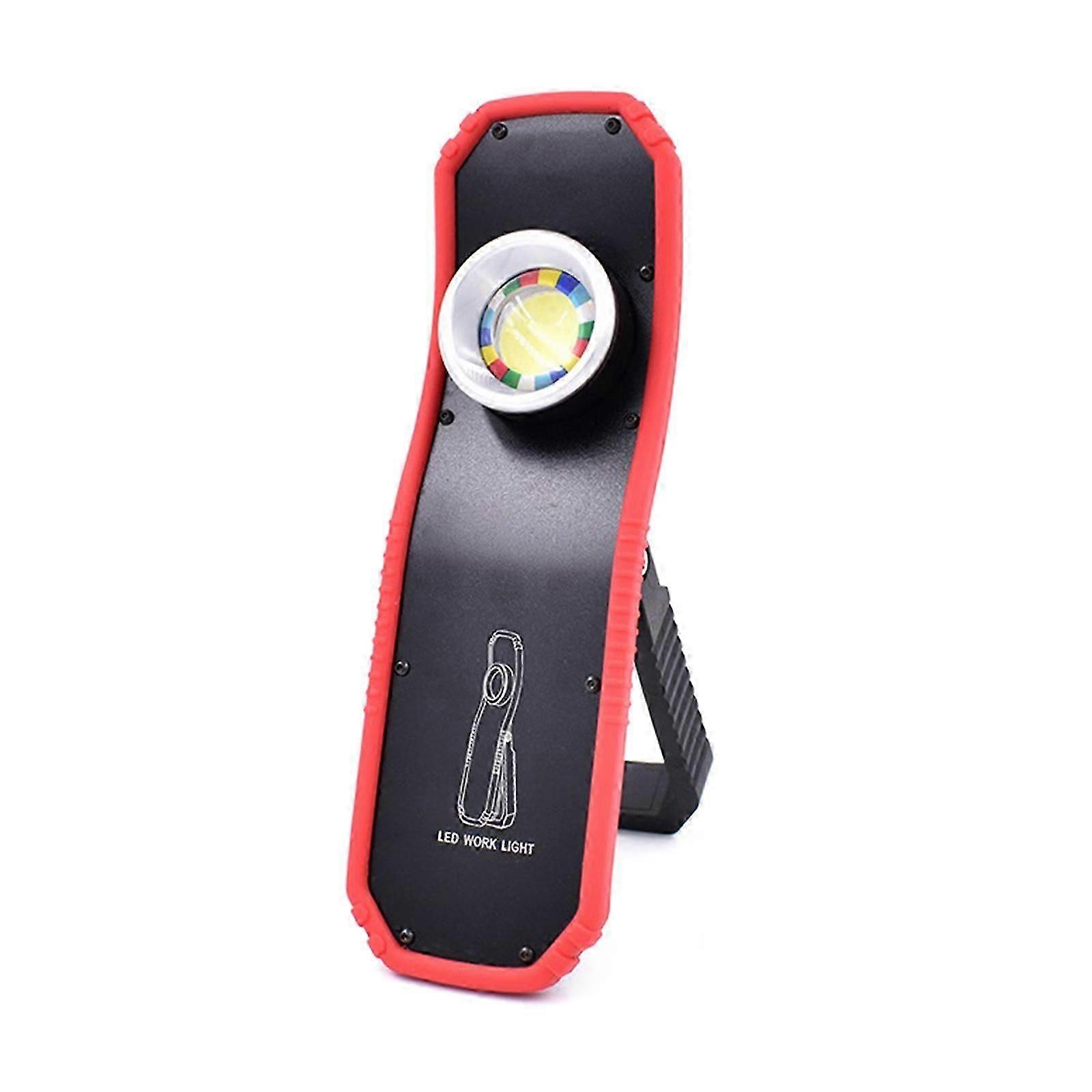 Rechargeable Work Light Portable LED Multi-use Magnetic Flashlight with Hanging-Hook, Waterproof Work Flashlight yellow light