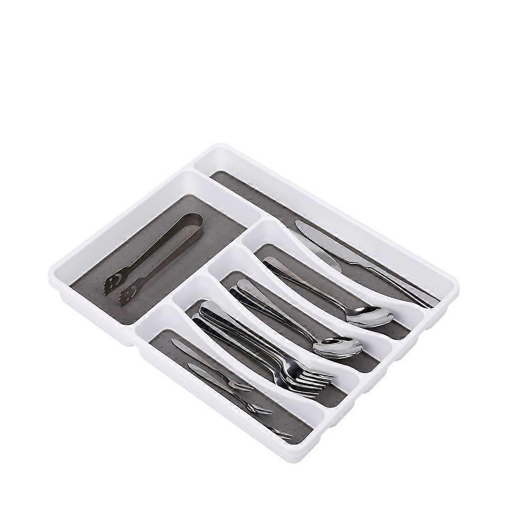 Cutlery Insert for Drawer with 6 Compartments - Anthracite