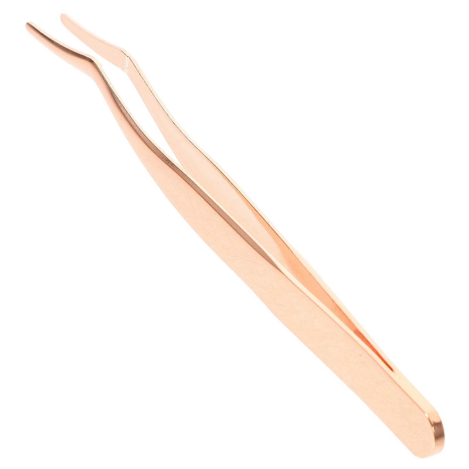 Eyelashes Tool Lash Nipper Clip Stainless Tool for Eyelash Maintenance Crescent Tip 1Set