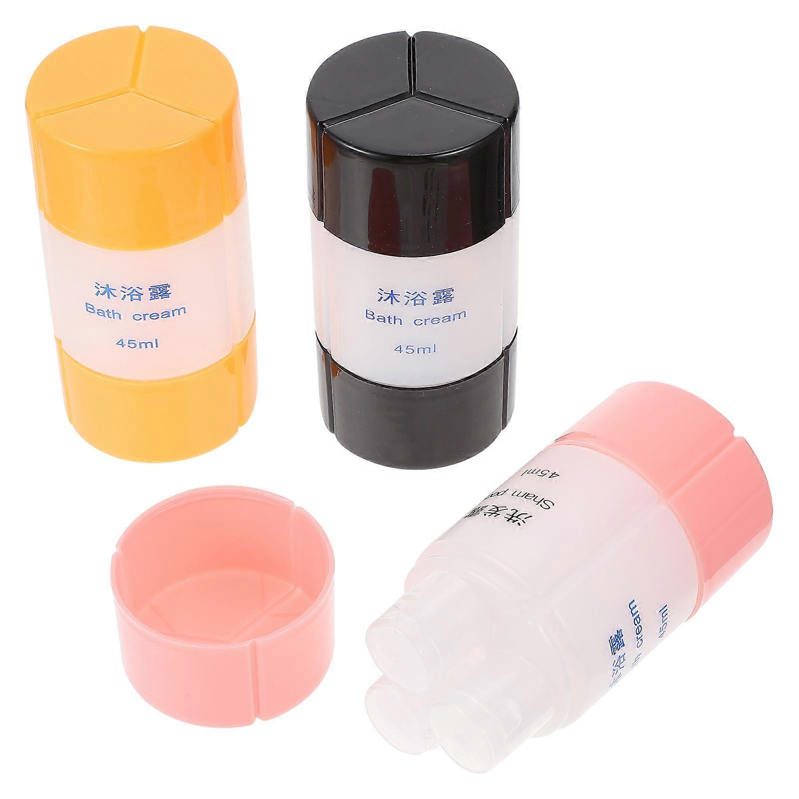 3PCS Travel Bottles Set for Cosmetics, Shampoo & Toiletries Lightweight & Durable Portable Containers for Makeup & Liquid Essentials