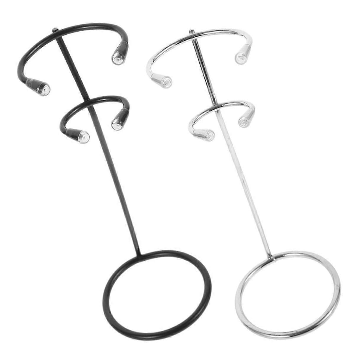 Milk Frother Stand Set of 2, Stainless Steel Holder for Cream Foam and Milk Frother, Compatible with All Frother Models