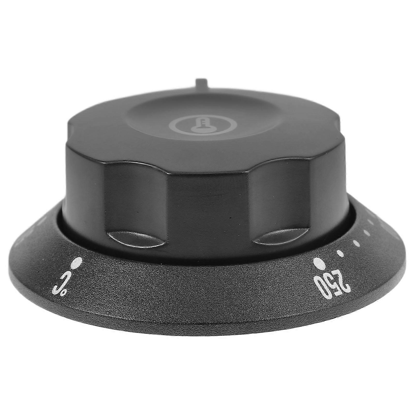 Temperature Control Switch Thermostat Control Knob Oven Knob Stove Knob For Water Heater Kitchen Use Black 5.70X5.70X2.00CM 1Set