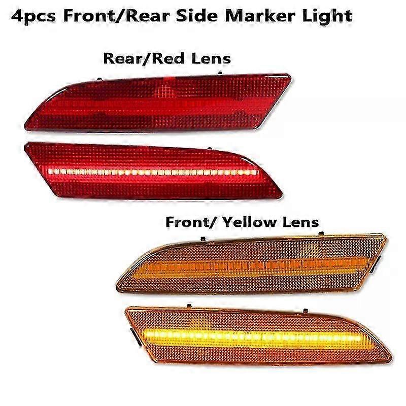 S’applique à 2PCS ambre jaune avant marqueur LED feux pour 2004-2008 Chrysler Crossfire Pare-chocs avant Clignotant Ensemble 12V T10