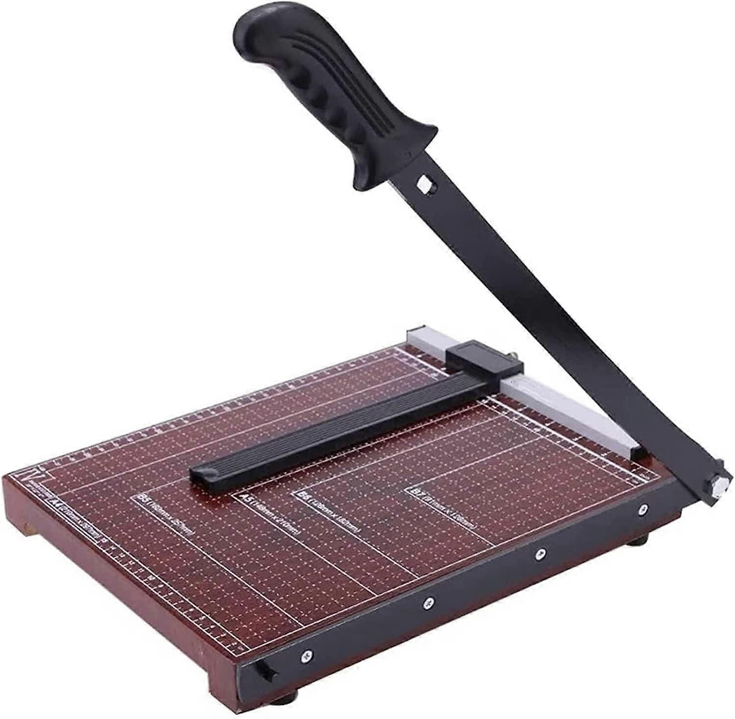 Stackable paper cutter
Ergonomically operable paper cutter, paper/photo cutting tool with handle for paper labels, photos, and cardboard