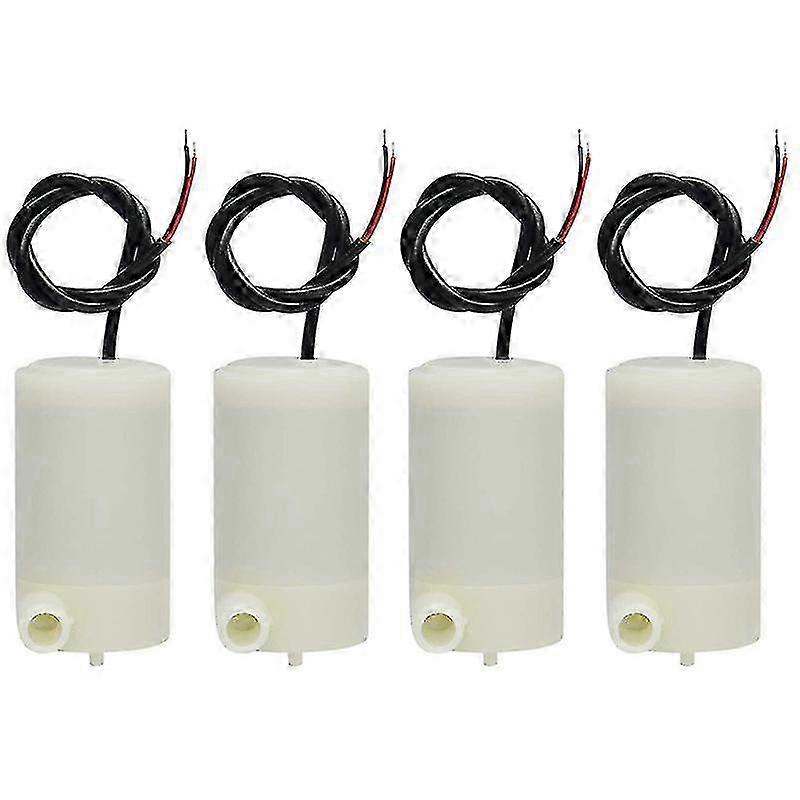 4 Pcs DC 3 V 5 V Submersible Mini Water Pump Set for Fish Tanks and Aquariums